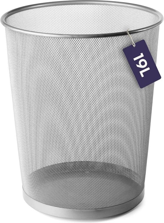 Polveriera a filo metallico, design moderno e stile per camera da letto, ufficio, nursery ecc., dimensioni 27 x 24 cm - 1 x contenitore