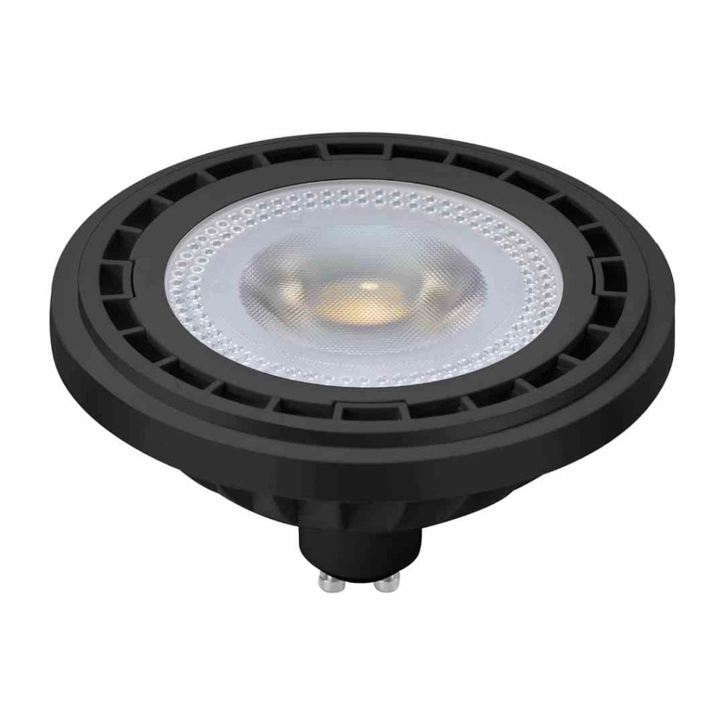Lampadina LED ES111 GU10 12W 4000K nera Eko-Light