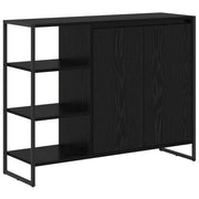 Mobile laterale | Tavolo laterale | Tavolino Rovere Nero 96.5 x 30 x 75 cm Legno multistrato