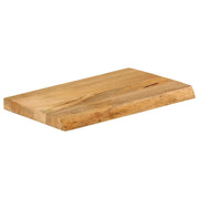 Piano Tavolo Bordi Vivi 40x30x3,8 cm in Legno Massello di Mango 370474