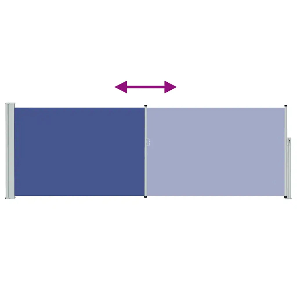 Tenda Laterale Retrattile per Patio 100x300 cm Blu cod mxl 27114