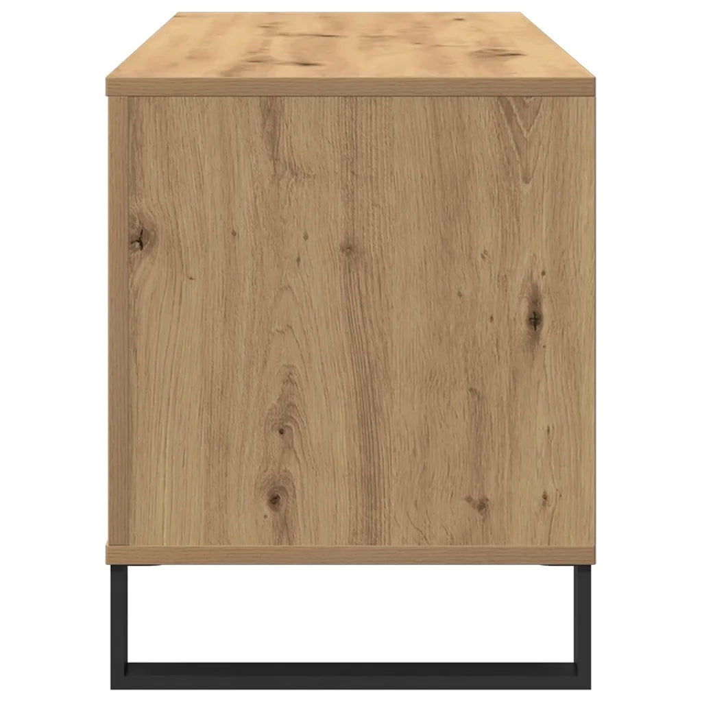 Mobile porta vinili rovere artigianale 100 x 38 x 48 cm CFW1252763