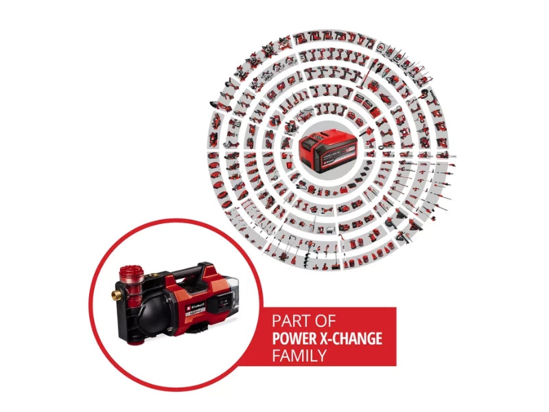 Pompa da giardino a batteria Einhell AQUINNA 18/30 F LED Power X-Change 3000 l/h