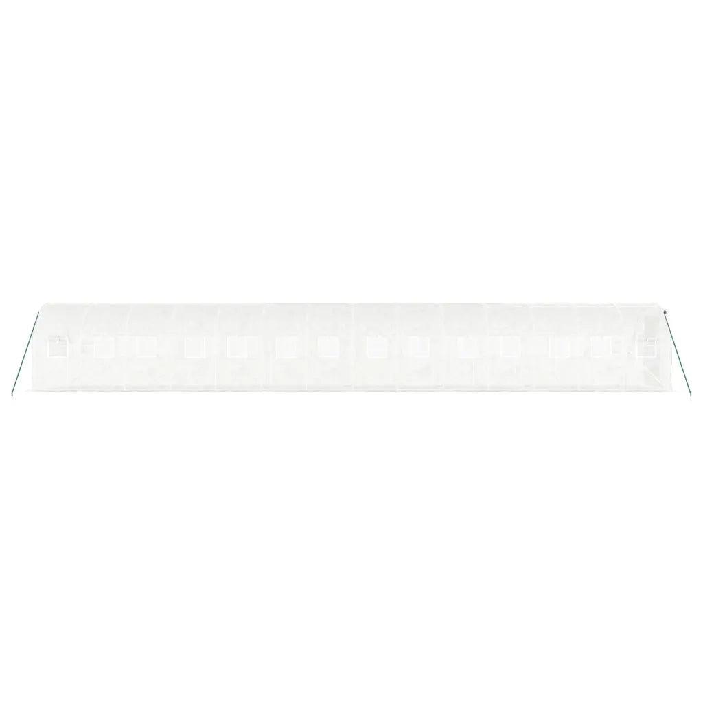 Serra con Telaio in Acciaio Bianco 28 m² 14x2x2 m 3188033
