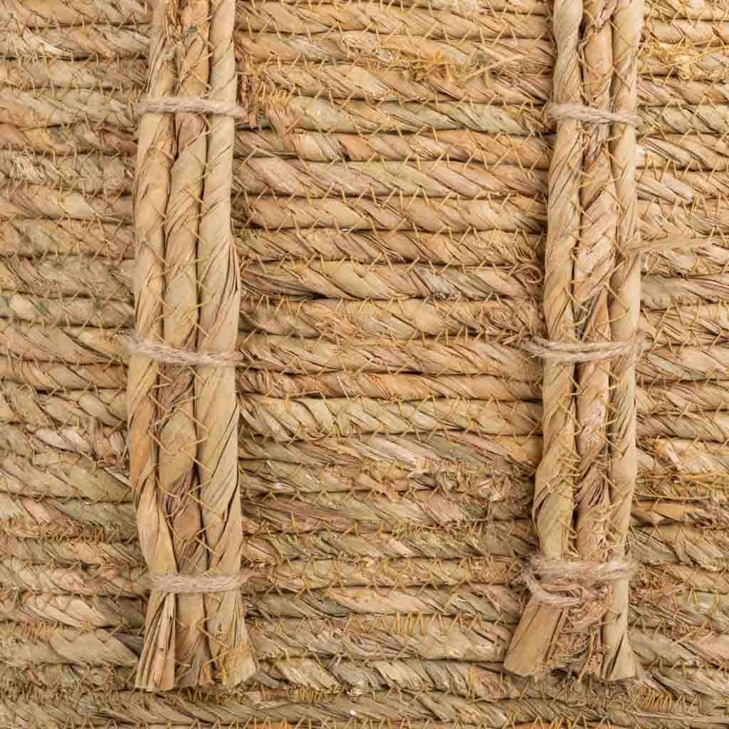 Navicella in fibra naturale marrone 27x33x48h