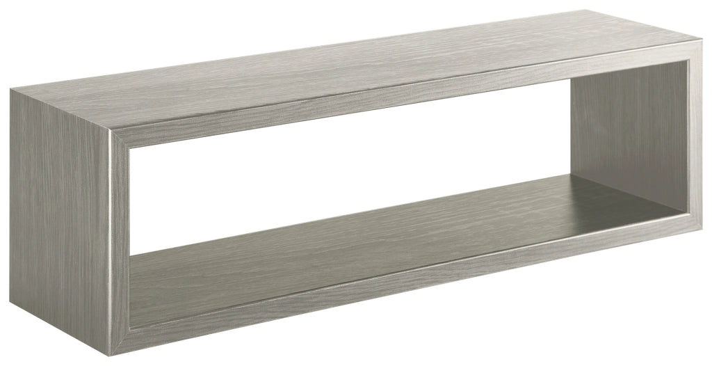Mensola da Parete 60x18x15,5 cm in Fibra di Legno Regolo Rovere Grigio New