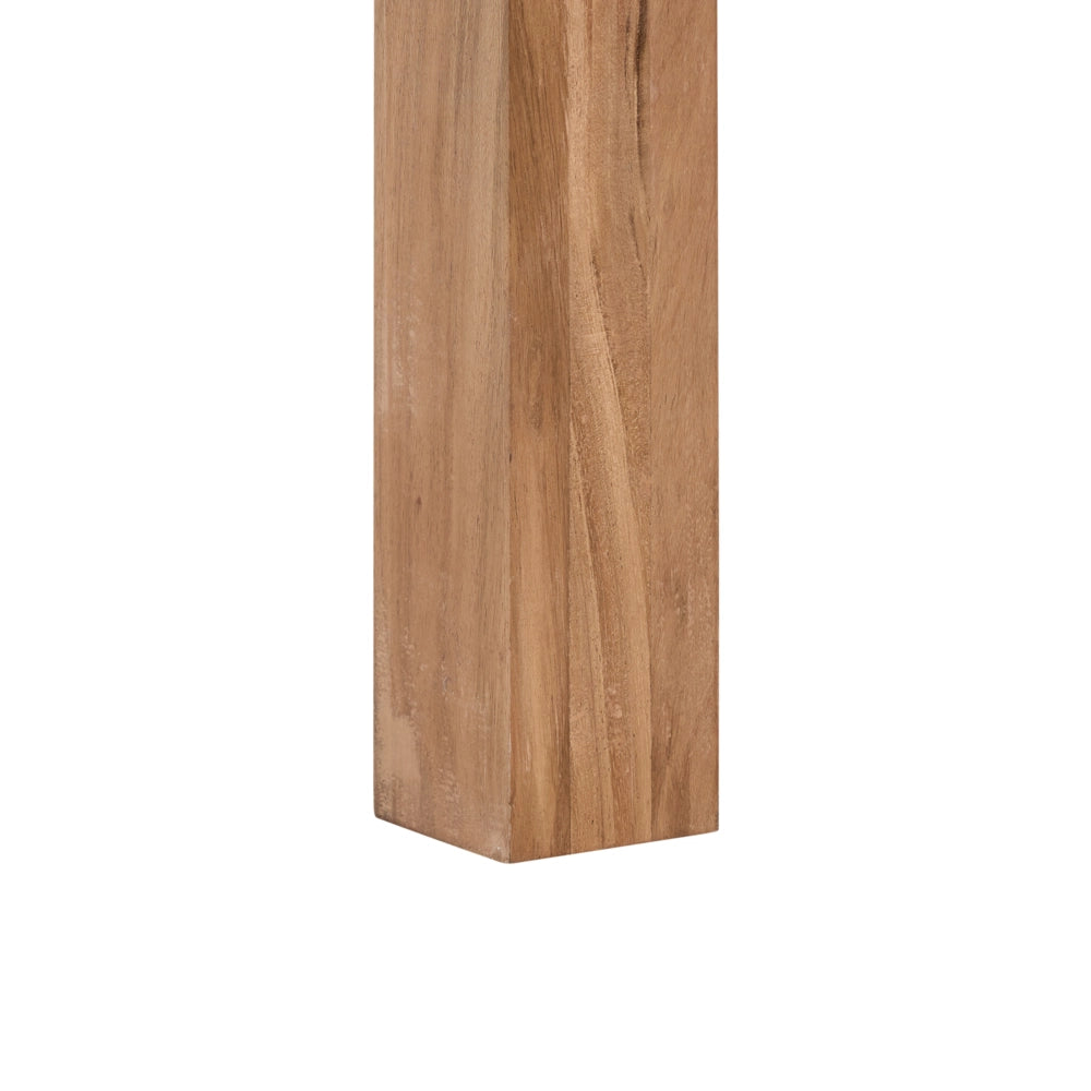 Tavolo da pranzo in legno chiaro in legno massello di acacia 180 x 90 cm tradizionale country