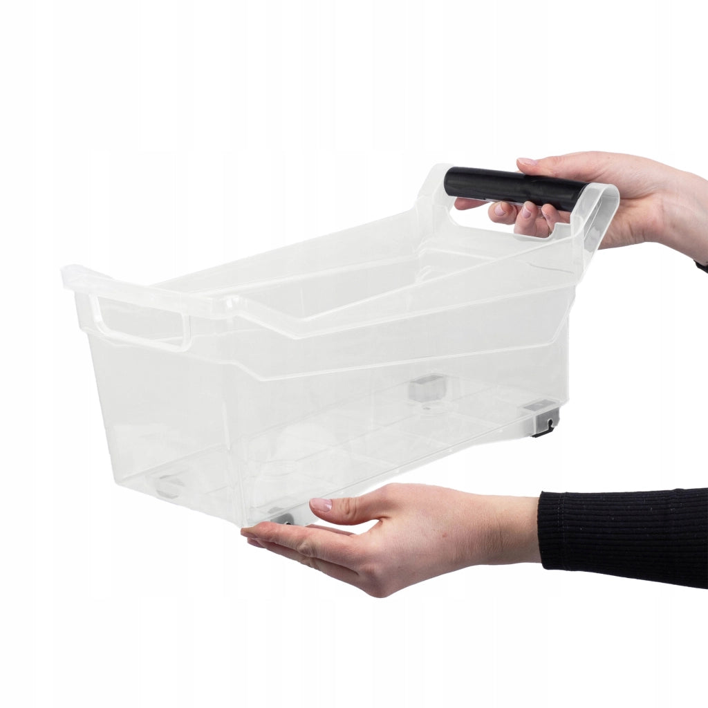 Contenitore organizer KADAX per mobili da cucina, con ruote, 38x18x25 cm, 14 litri.