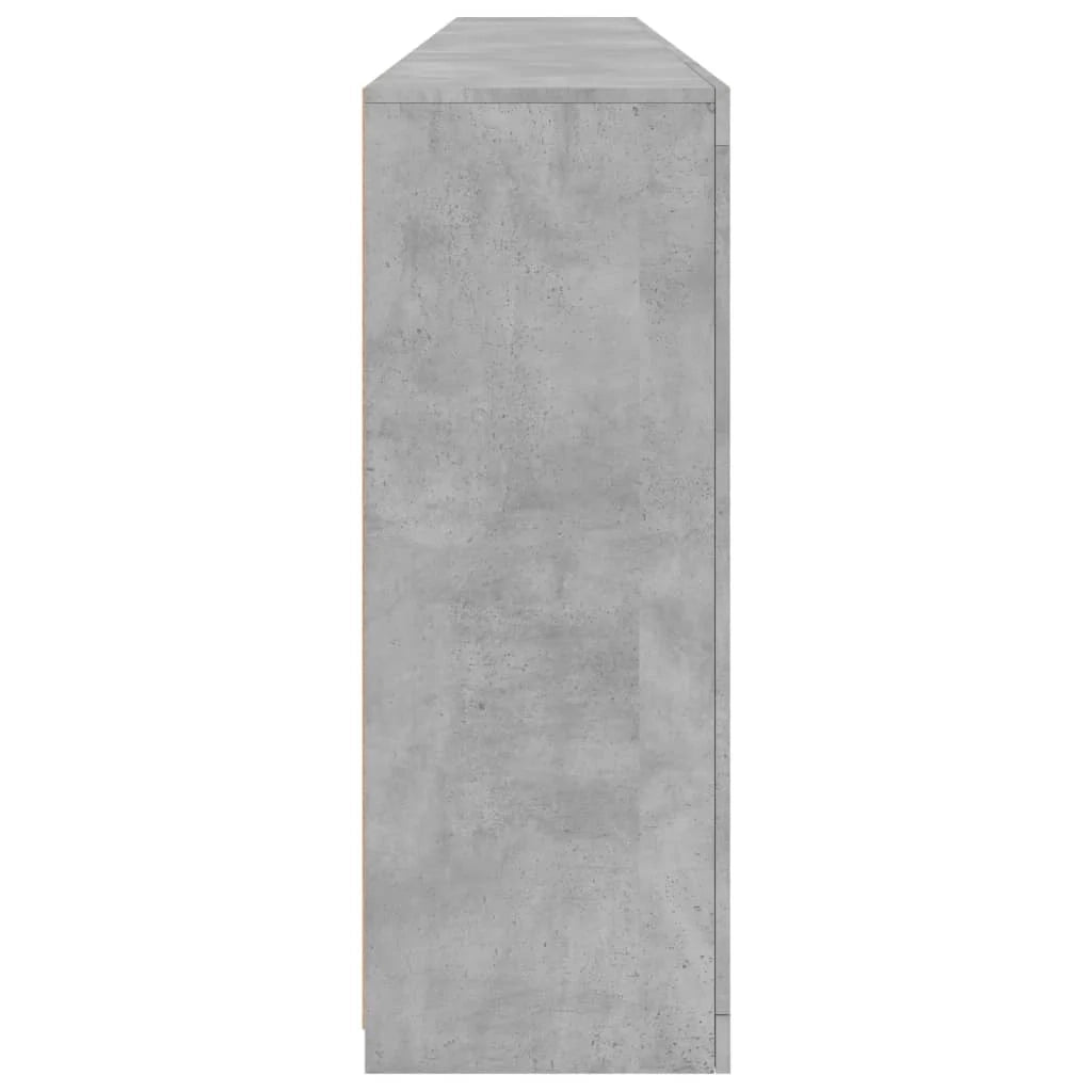 Buffet credenza cassettiera armadio mobile contenitore organizer per cucina soggiorno salotto con luci LED 162 x 37 x 100 cm grigio 02_0029979