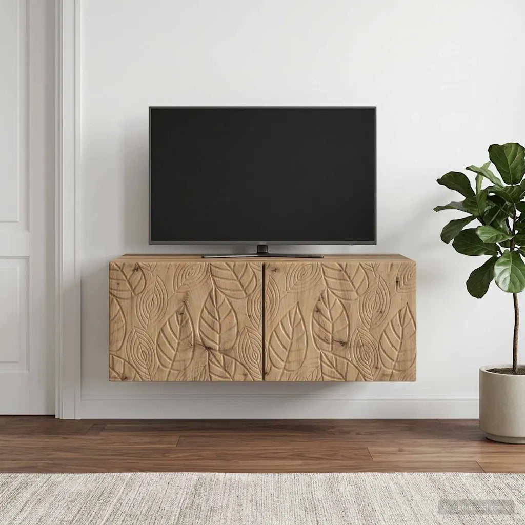 Mobile Porta TV da Muro 98 x 31 cm Rovere Artigianale 898904