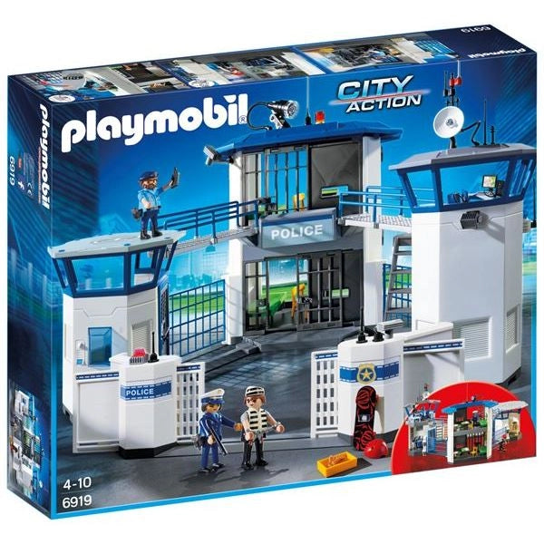 Costruzioni playmobil 6919 city action stazione della polizia con prig