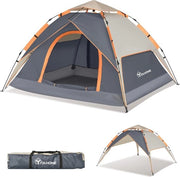 Tenda Pop-up a doppia parete per 3 persone - Impermeabile e Ultraleggera - Ideale per Escursioni e Campeggio