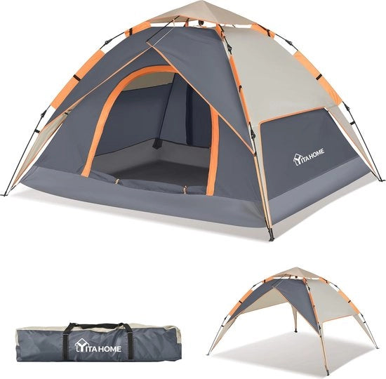 Tenda Pop-up a doppia parete per 3 persone - Impermeabile e Ultraleggera - Ideale per Escursioni e Campeggio