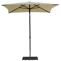 Ombrellone da Giardino 2x2 m Palo Ø38 mm in Alluminio Tessuto Poliestere Trend Ecru