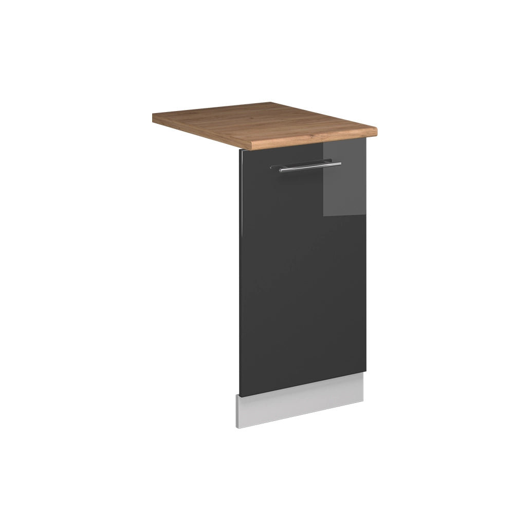 Vicco Pannello frontale della lavastoviglie Antracite lucido 45 cm , PL Rovere