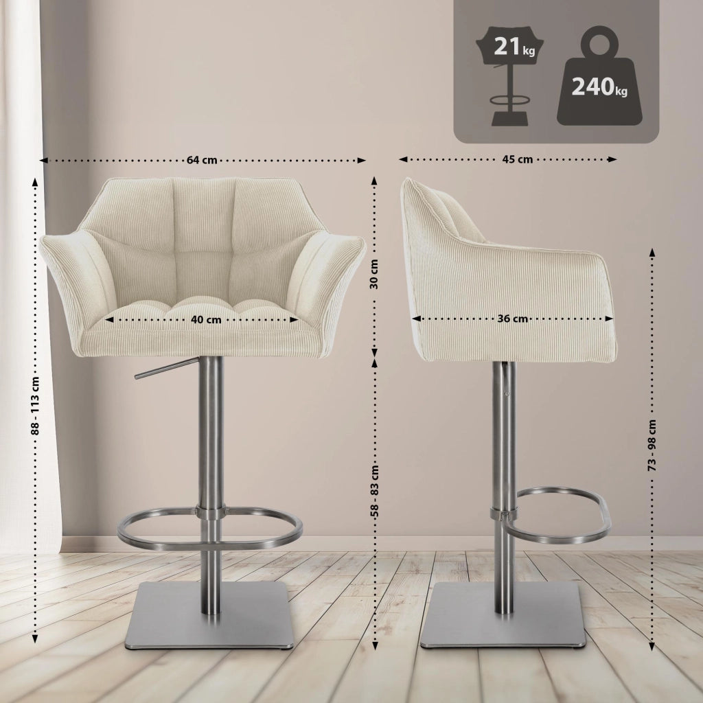 Barhocker Damaso E Cord 1