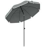 Ombrellone da spiaggia e giardino ¨C zephmum ¨C grigio scuro