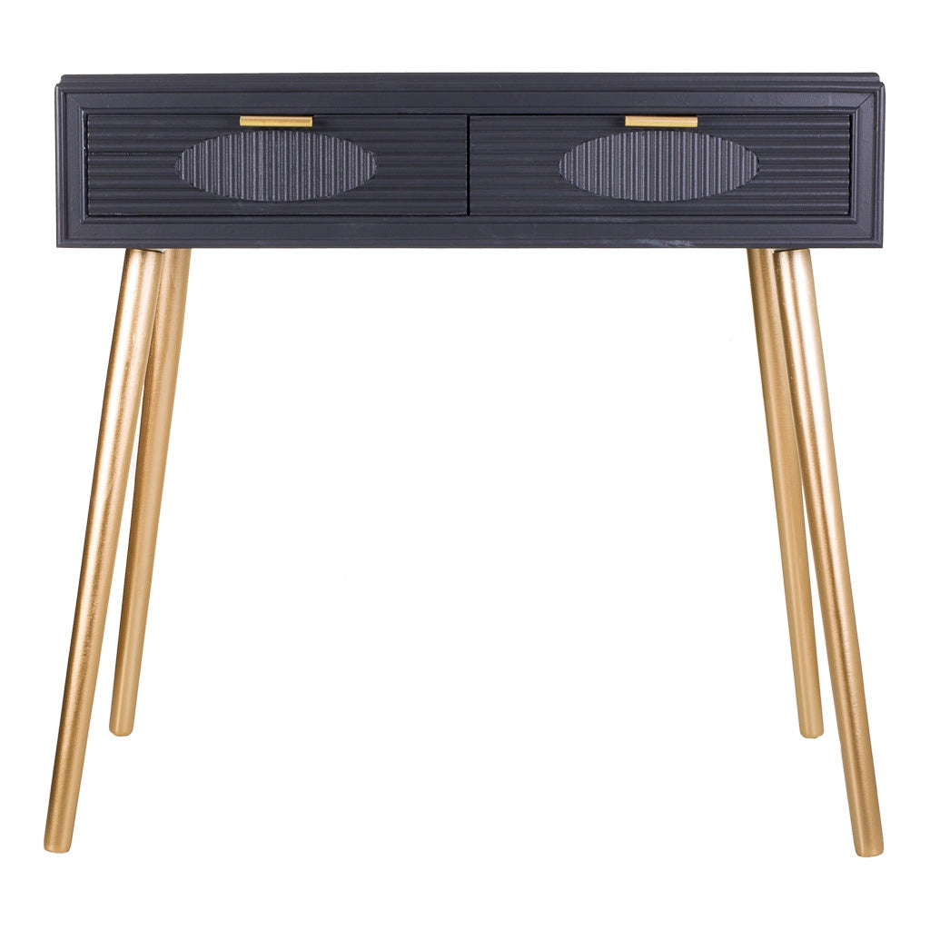 Mobile da ingresso in legno grigio scuro 82x41x78h