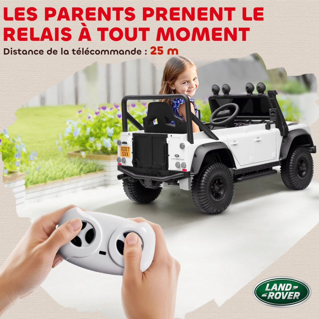 Macchina Elettrica per Bambini con Telecomando 2.4G ¨C Zephmum ¨C Bianco