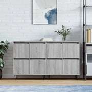 Credenze 2 pz Grigio Sonoma in Legno Multistratocod mxl 80236