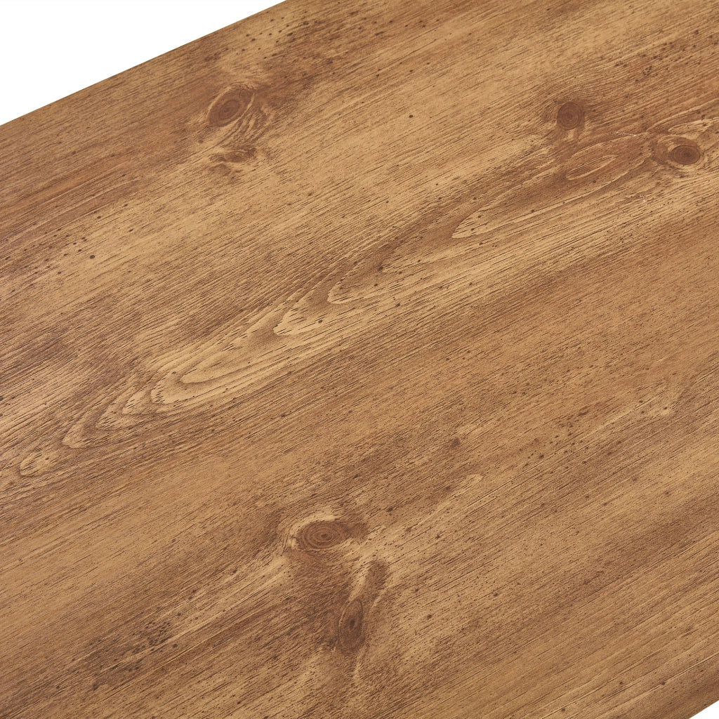 Tavolino da caffè rettangolare a 2 livelli per soggiorno in MDF 104×65.5×28 cm