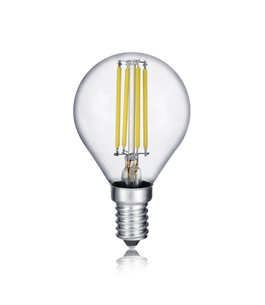 Lampadina LED globo trasparente E14 2W 2700K Trio