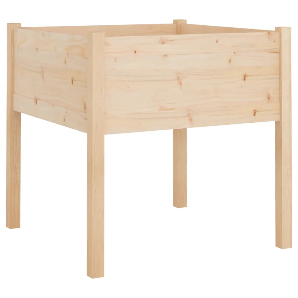 Fioriera da Giardino-Vaso da Esterno 70x70x70 cm in Legno Massello di Pino 171123