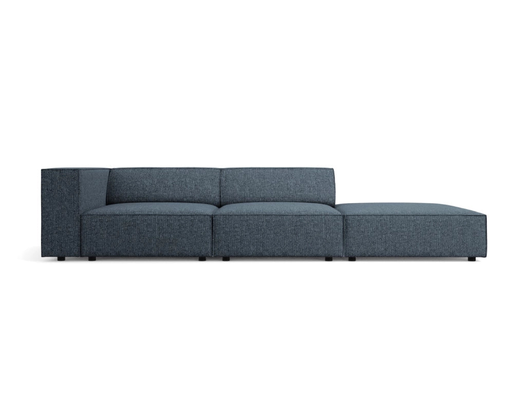 Cosmopolitan Design - Divano destro "Arendal" 4 posti in ciniglia blu reale 