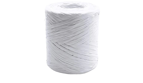 RAFIA SINTETICA A CONETTO 200 gr - colore bianco - 5 pezzi