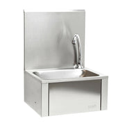 Lavello gastronorm in acciaio inox con comando a ginocchio e lavamani antispruzzo 16_0002395