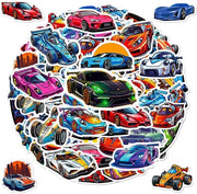 Sticker Decorativi per Skateboard/Gitara - 100 pezzi - Autoadesivi - Impermeabili - Decorativi - Vari Dimensioni