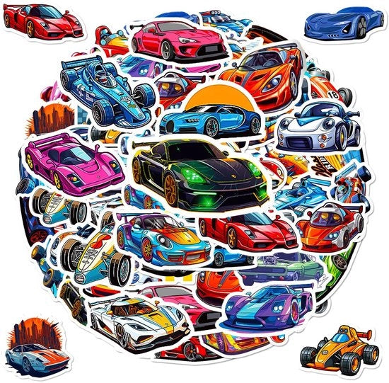 Sticker Decorativi per Skateboard/Gitara - 100 pezzi - Autoadesivi - Impermeabili - Decorativi - Vari Dimensioni