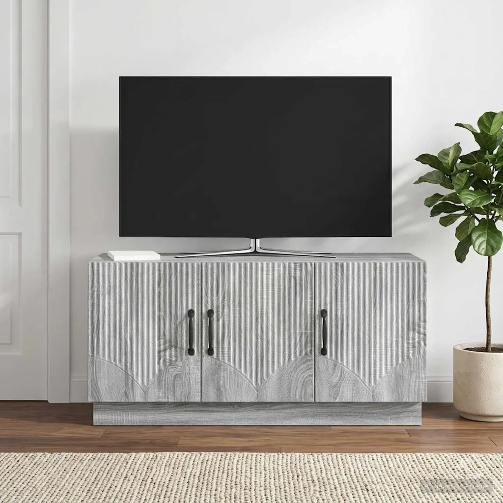 Mobile TV Grigio Sonoma 99 x 34,5 x 47 cm Legno ingegnerizzato 895411