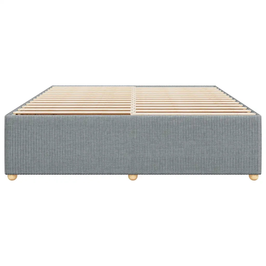 Giroletto senza Materasso Grigio Chiaro 200x200 cm Tessuto