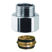 Adattatore filettato in ottone cromato maschio femmina con ogiva di tenuta  per gas  F 24x19-m 1/2 -  con ogiva di tenuta  Arteclima s.r.l.