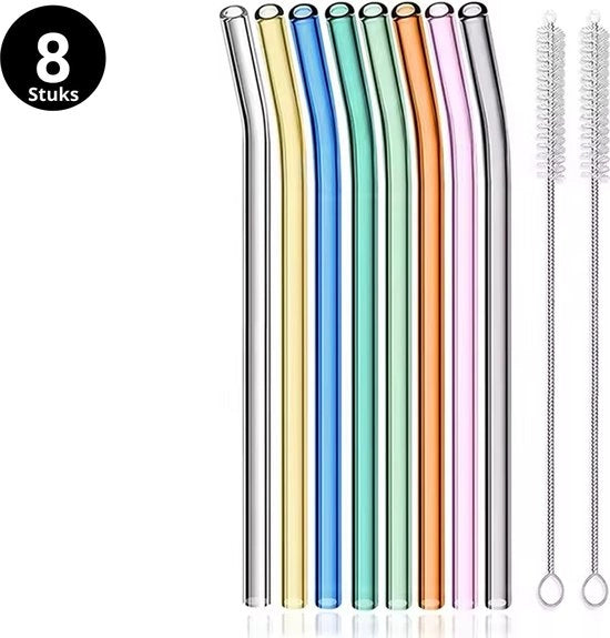 Set di spazzole per vetro + 2 spazzole per pulizia - 8 pezzi - Curvi - Multiuso