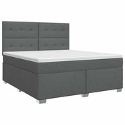 Letto box spring con materasso Grigio Scuro 140 x 200 cm 3453424