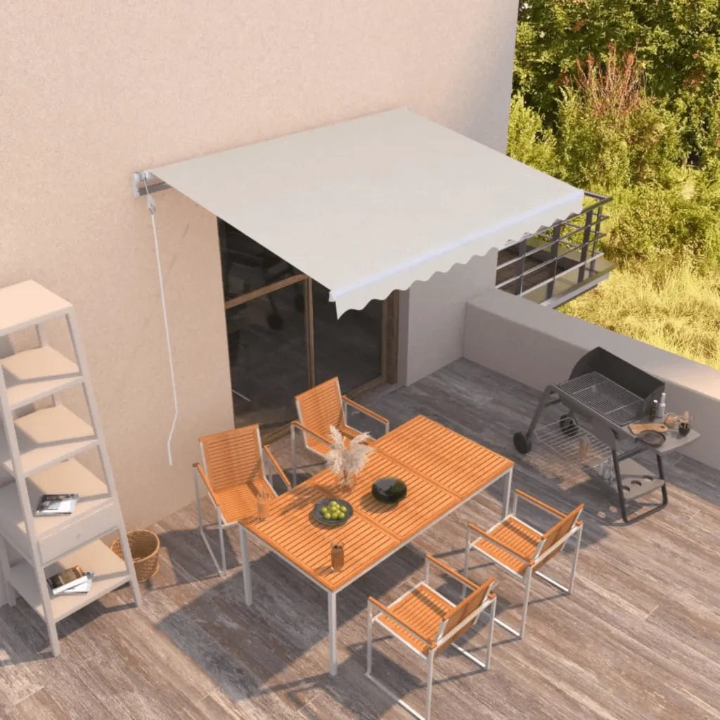 Tenda da Sole Retrattile Automatica 350x250 cm Crema 3068887