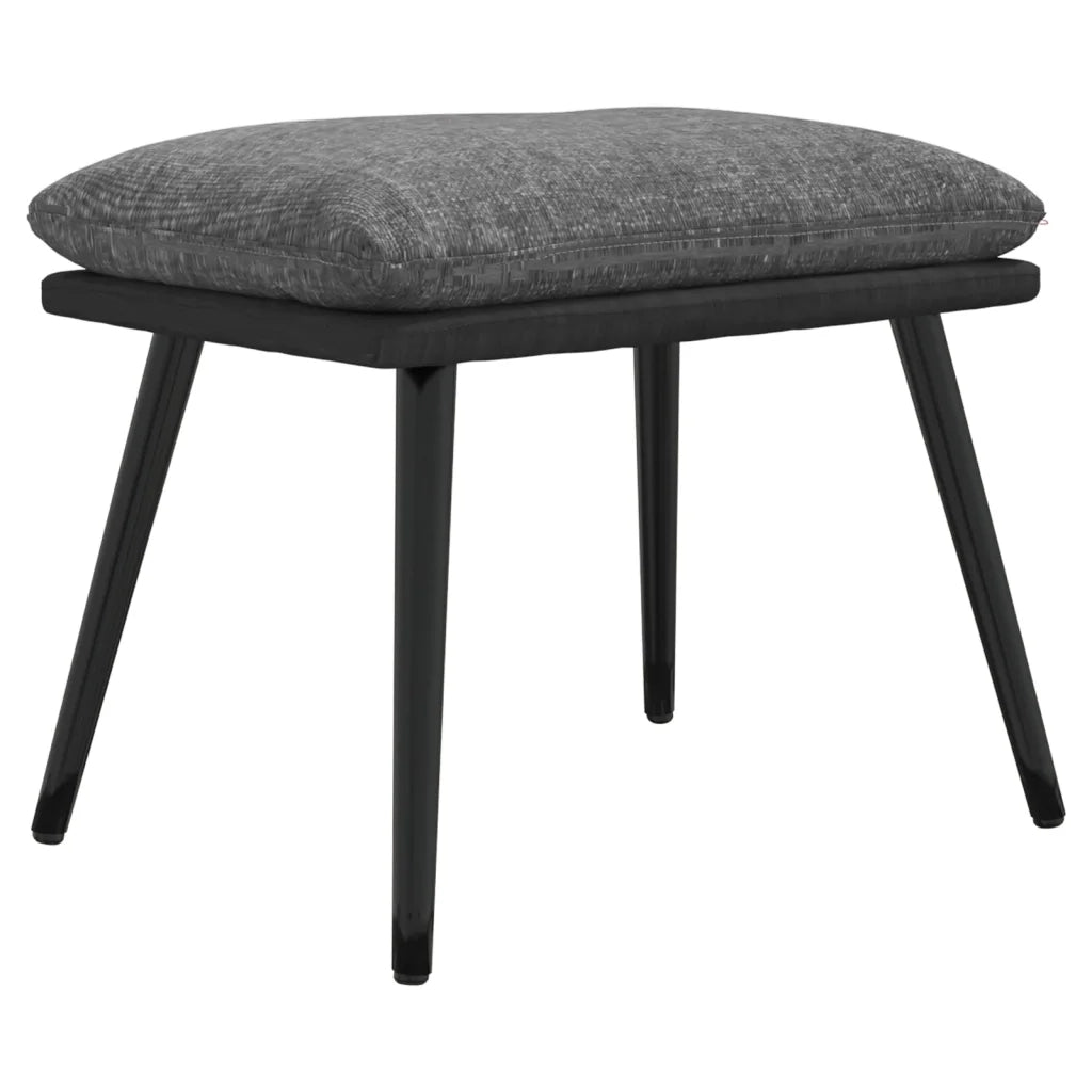 Sgabello Grigio Chiaro 45x29,5x35cm in Tessuto e Similpelle 341515