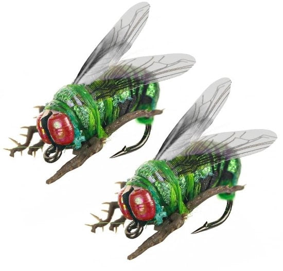 Set di Lure in Acciaio di Alta Resistenza - 2 Pezzi - Realistici - Simulazione di Pesce - Materiale per Pescare con Volo - Effetto Biologico - Drenante e Realistico