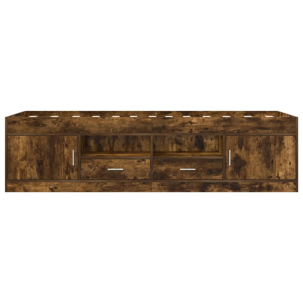 Telaio del letto con storage con porta Rovere Fumo 80 x 200 cm 3429495