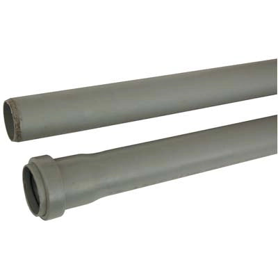 TUBO SCARICO IDRICO AD INNESTO 1 BICCHIERE - PP GRIGIO MM 40 CM 150- 10 pezzi