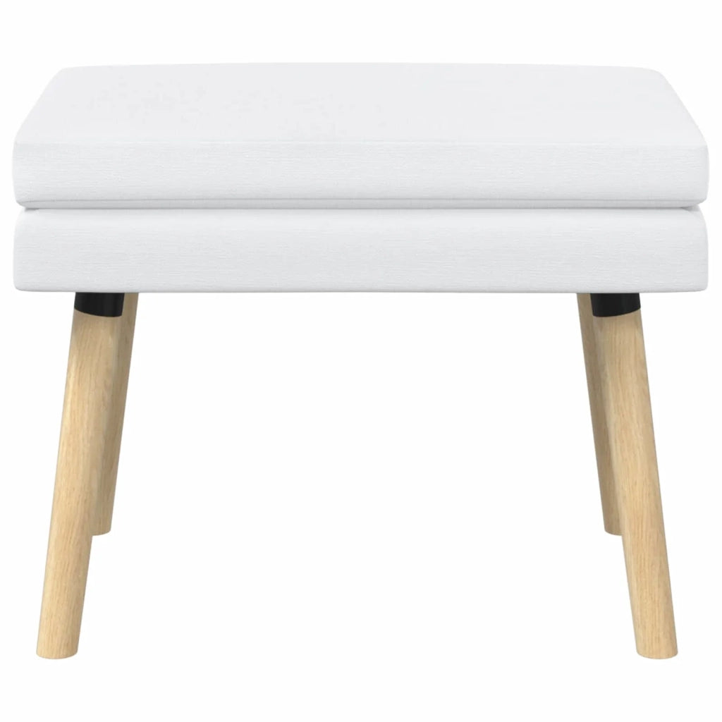 Panchina a doppio strato Bianco 60 x 40 x 46 cm Tessuto 42038428