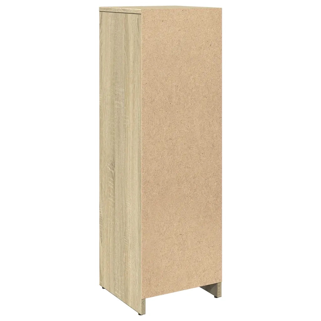 Mobiletto contenitore per bagno 30 x 30 x 95 cm design moderno ottimizzato per lo spazio realizzato in legno ingegnerizzato di rovere Sonoma 02_0049681