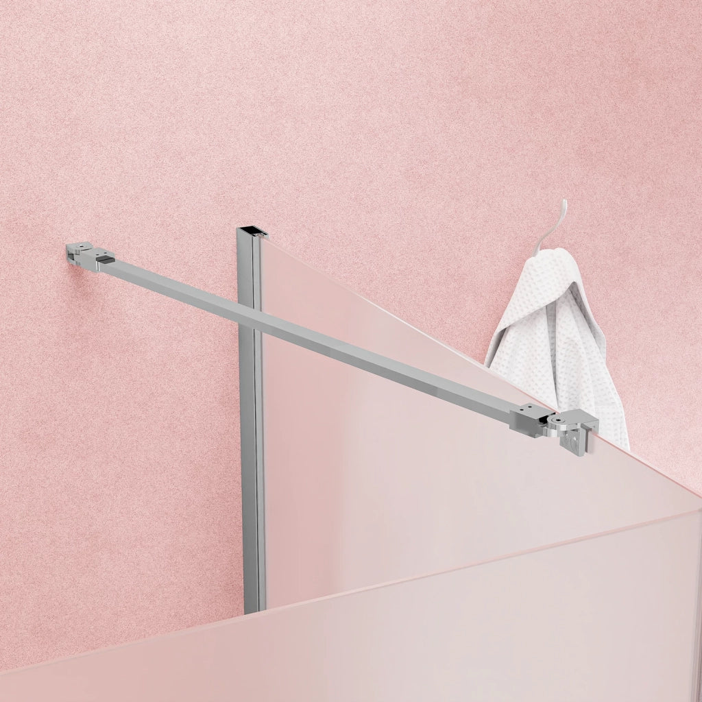Box doccia angolare 80x95 cm in vetro 6mm opaco. con apertura a battente e parete fissa | Lang