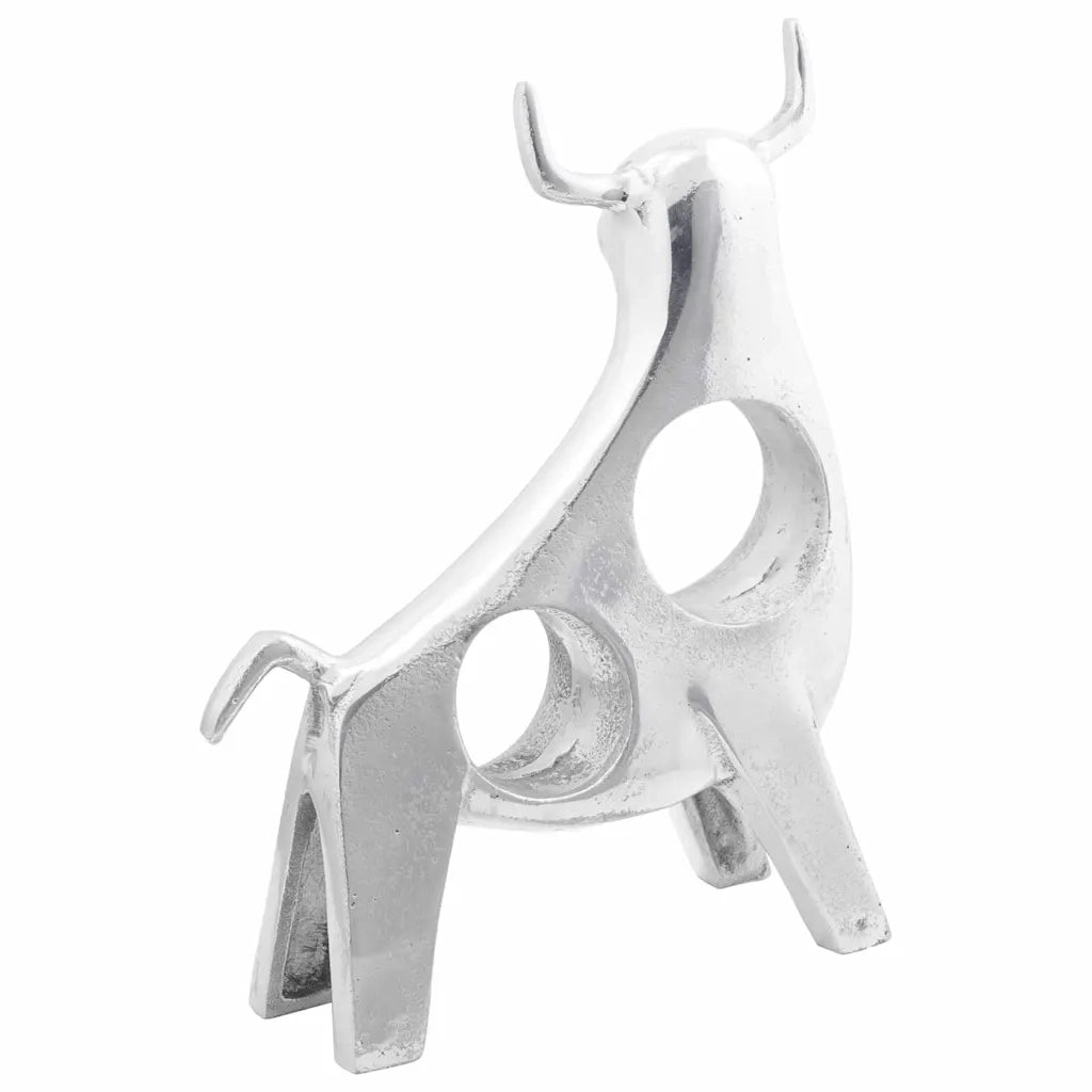 Scultura di toro Argento 22 x 9,5 x 34 cm Alluminio CFW8305930