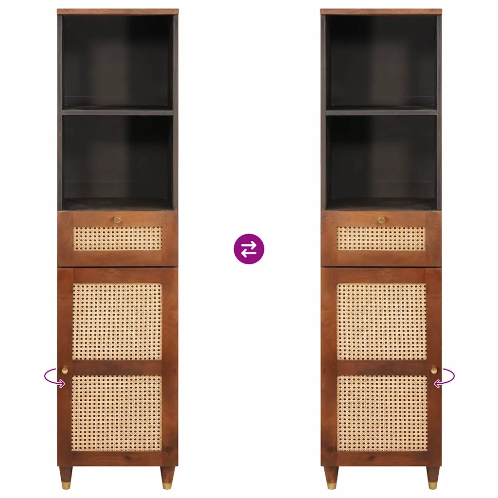 vidaXL Credenza con cassetto con porta Marrone 38 x 33.5 x 160 cm