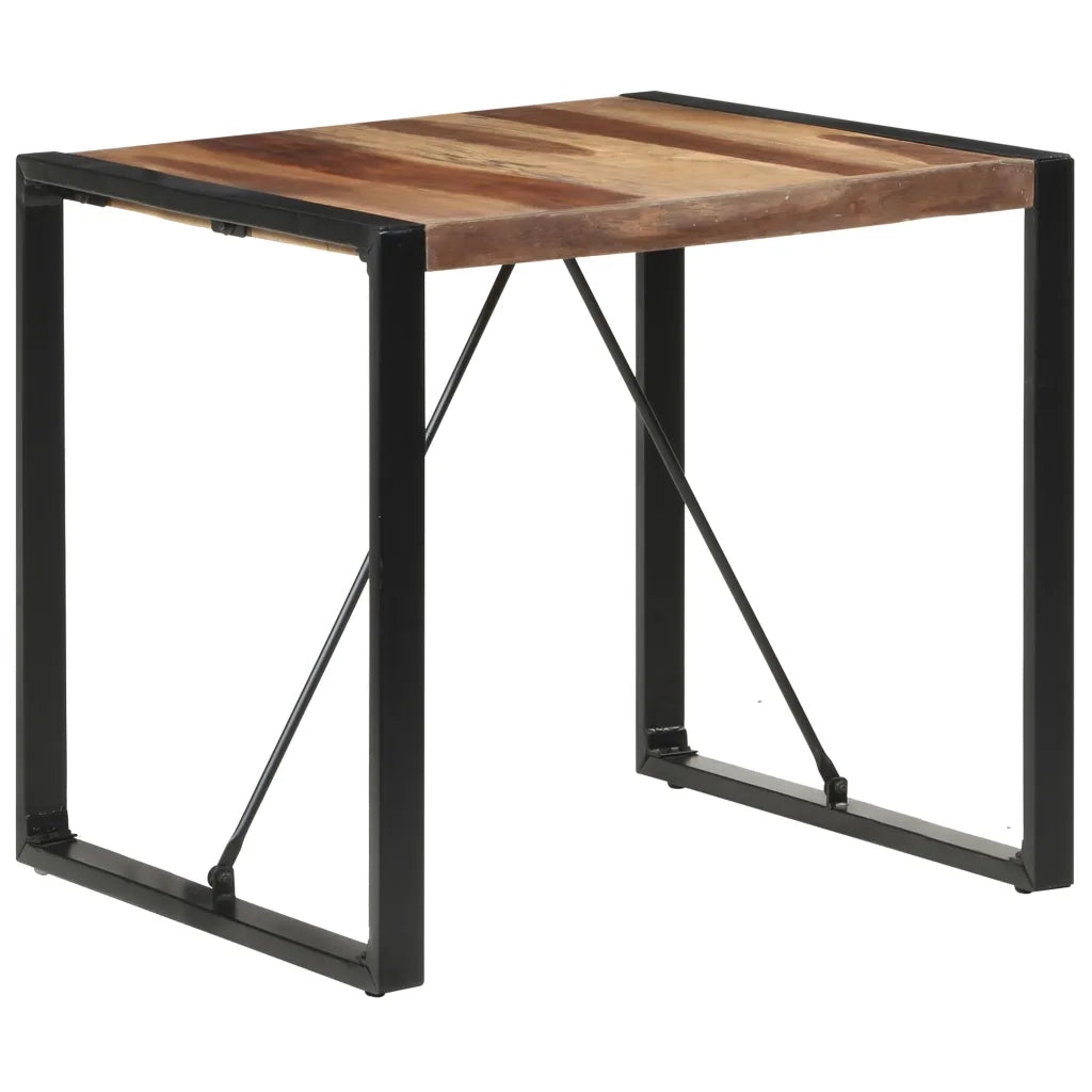 Tavolo da Pranzo 80x80x75 cm Legno Massello Finitura Sheesham
