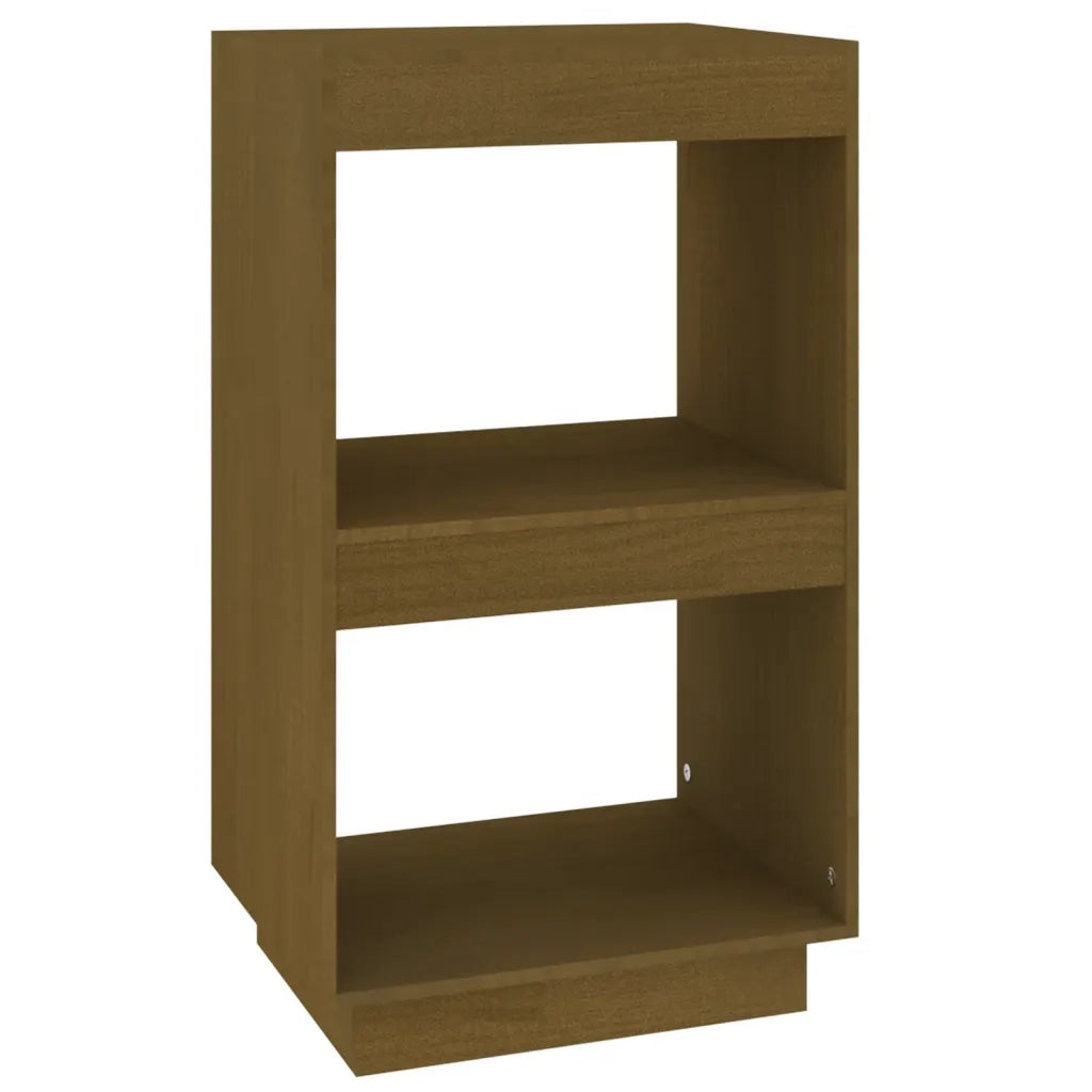 Libreria-Scaffale per Libri-Mobile di Stoccaggio Marrone Ambra 40x35x71 cm in Legno Massello di Pino