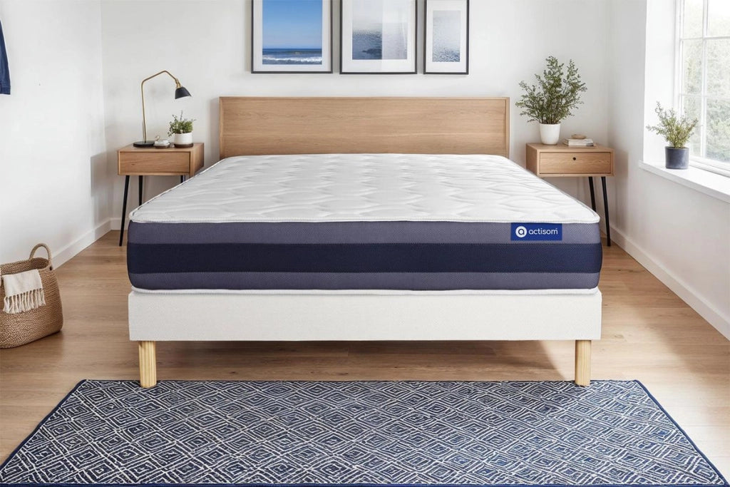 Kit rete e materasso Actiflex morpho 130x210cm - Spessore : 24cm - Molle insacchettate e memory foam - Bilanciato -